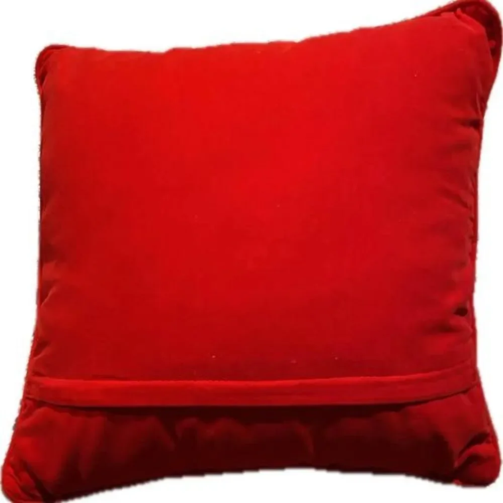 Festive Holiday Needlepoint Pillow